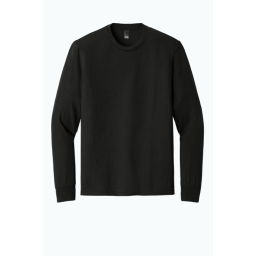 Adult Go Cards Long-Sleeve Tee in Black, front view