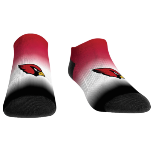 Cardinals Ankle Socks in Black, front view