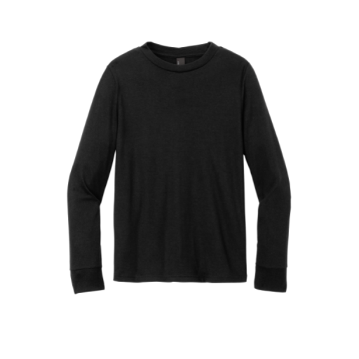 Youth Go Cards Long-Sleeve Tee in Black, front view